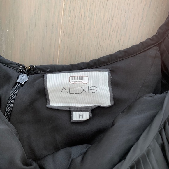 Alexis Black Asymmetrical One Shoulder Mini Dress - Picture 5 of 8